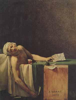 Jacques-Louis David The death of marat (mk02) oil painting image